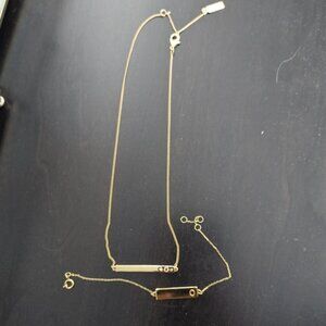 Baublebar Necklace Bracelet Monogram "O"